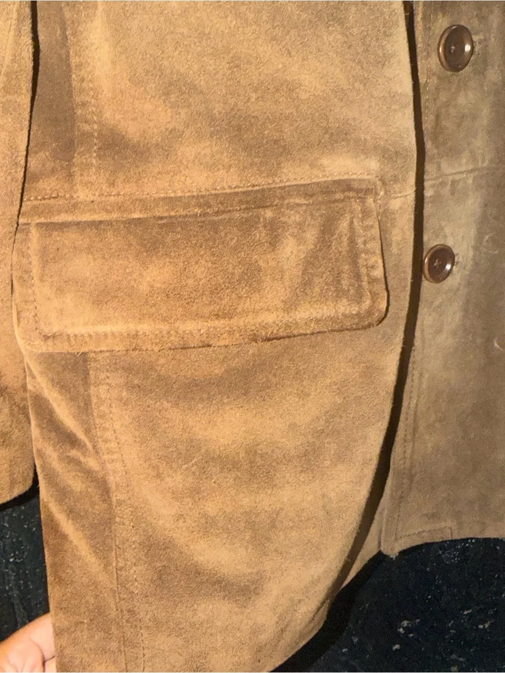 J. Crew Men's Brown Suede Pea Coat Size M